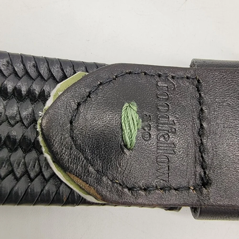 Goodfellow Belt Black Genuine Leather Dress Belt Classic Career‎